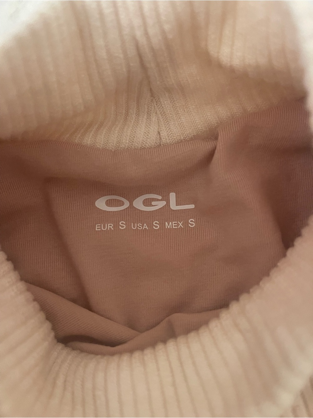 OGL Ribbed Mock Neck Tank - Cream - Picture 3 of 5